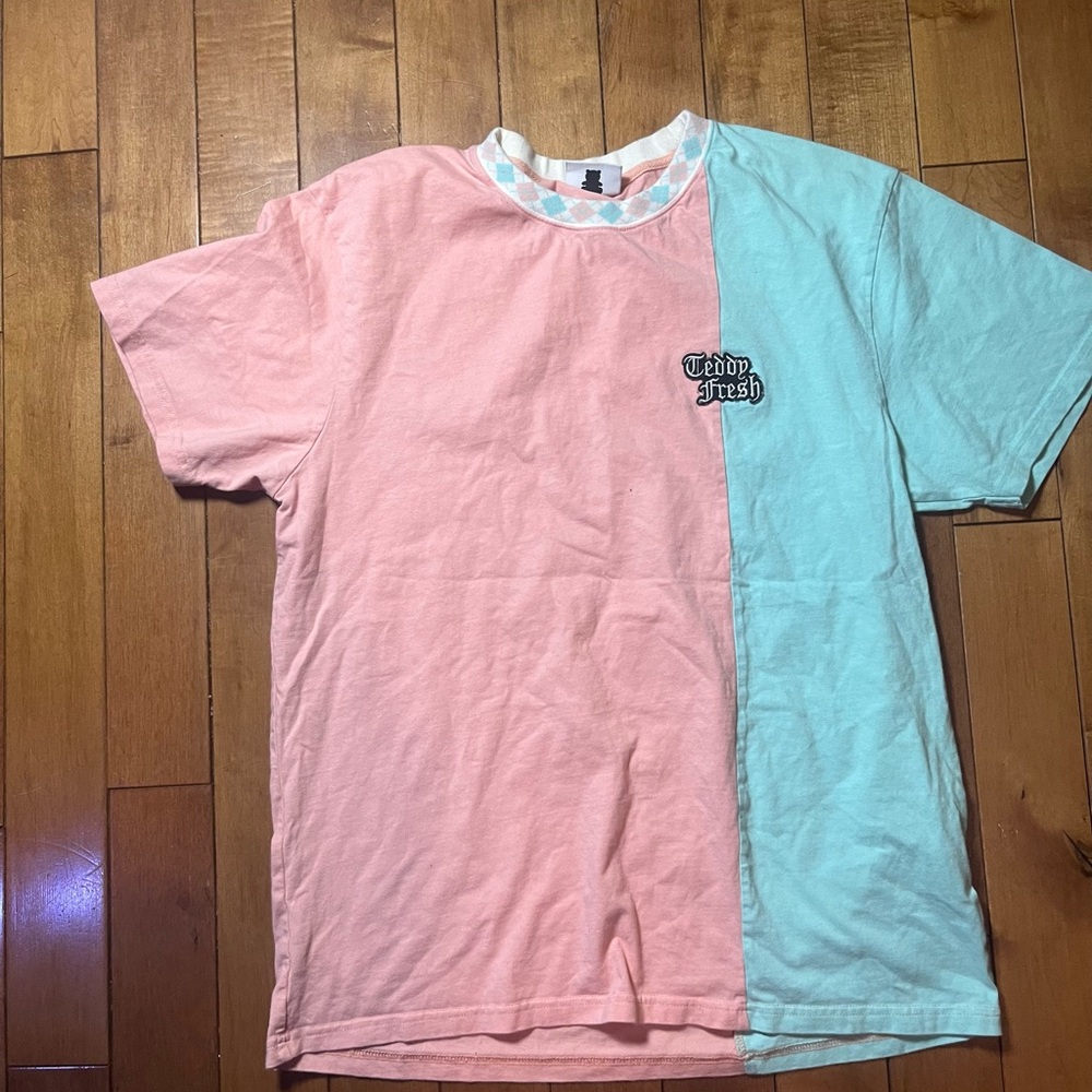 Teddy Fresh Kids' Pink and Blue T-Shirt
